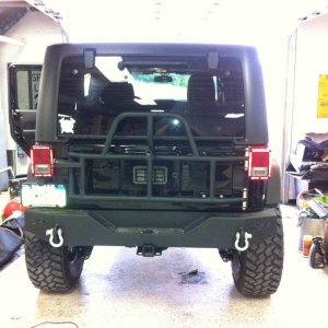 OR-Fab Tire Carrier & Rear Bumper Installed