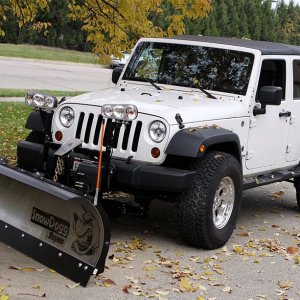 Jeep JK Wrangler With Plow System