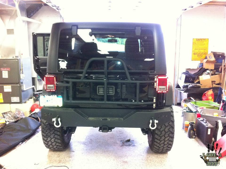 OR-Fab Tire Carrier &amp; Rear Bumper Installed